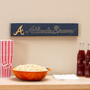 Atlanta Braves Engraved Wood Sign, 3.5" x 18"