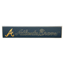 Atlanta Braves Engraved Wood Sign, 3.5" x 18"