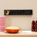 Baltimore Orioles Engraved Wood Sign, 3.5" x 18"