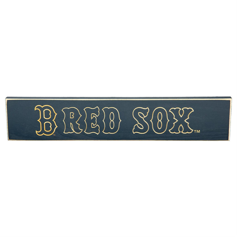Boston Red Sox Engraved Wood Sign, 3.5" x 18"