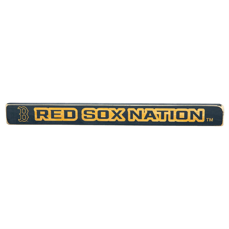 Boston Red Sox Engraved Wood Sign, 1.5" x 18"