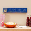 New York Rangers Engraved Wood Sign, 3.5" x 18"