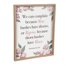 16" x 20" Framed Wood Wall Art, Roses