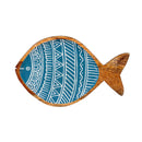 Wood & Enamel Fish Wall Decor, Set of 4