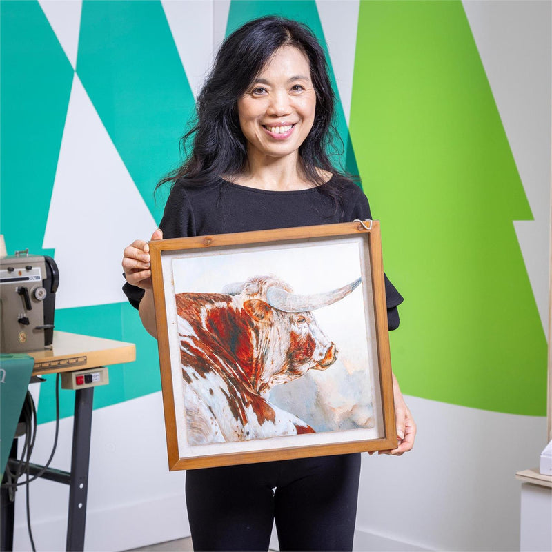 Longhorn Wooden Wall D√©cor, 16"L x 16"H