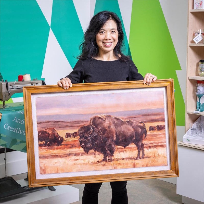 Bison Wooden Wall D√©cor, 23.5"H x 36"L