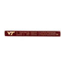 Virginia Tech Engraved Wood Sign, 1.5" x 18"