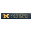 University Of Michigan Engraved Wood Sign, 3.5" x 18"