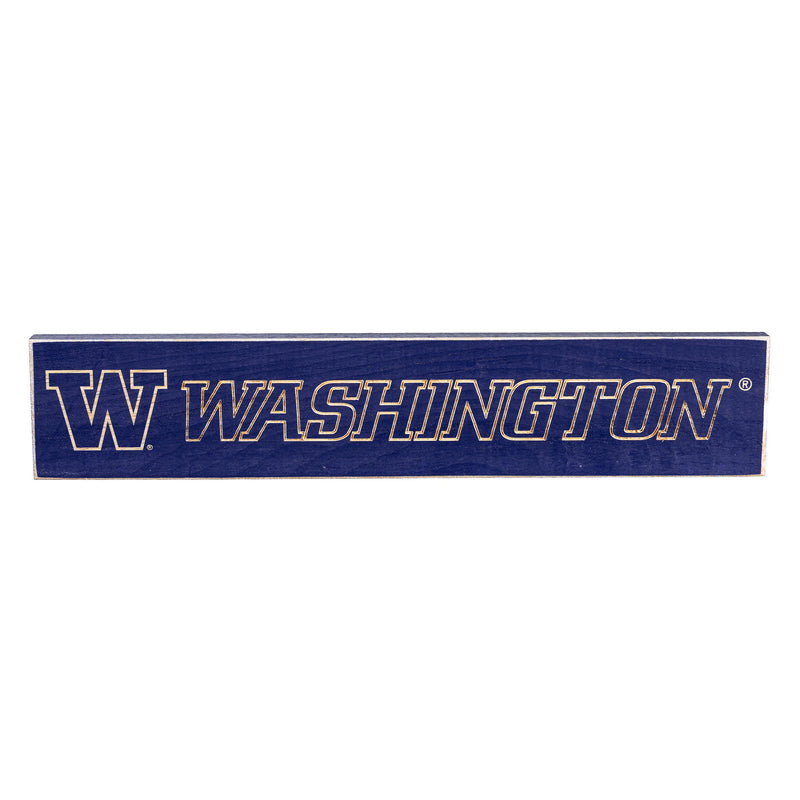 University of Washington Engraved Wood Sign, 3.5" x 18"