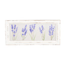 Lilacs Hand Painted Screen Wood Frame Wall Decor, 20"W x 9"H