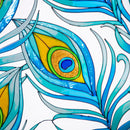 Peacock Stained Glass Wall Art, 16 x 16"