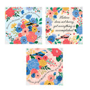 Bursting Blossoms Bird Canvas Wall Decor, 10" H x 10" L