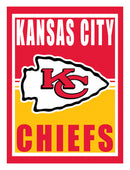 15.5"L x 11.5"H Medium Metal Wall Sign, Kansas City Chiefs