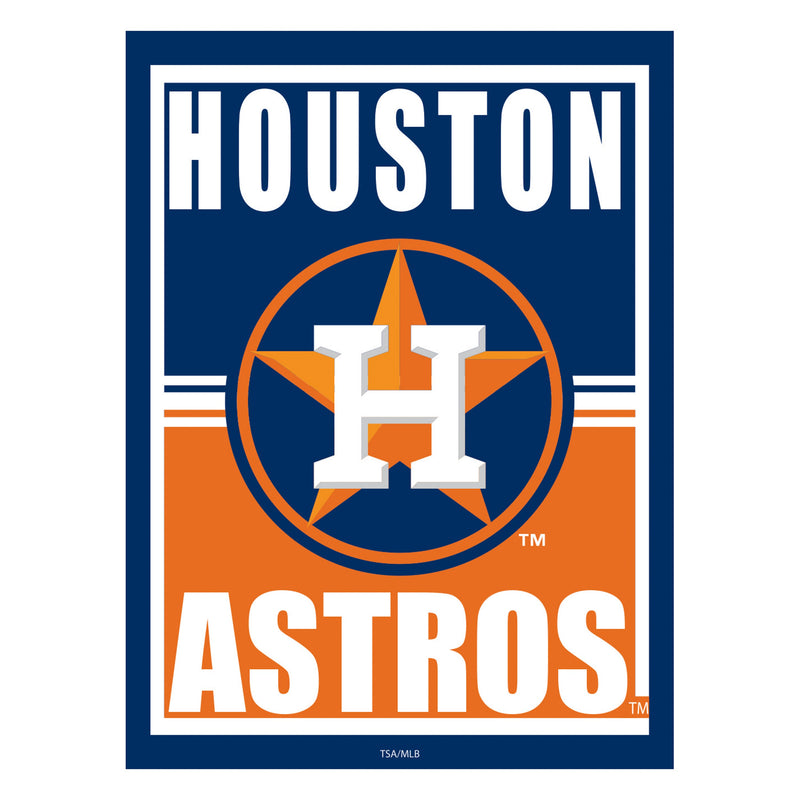Houston Astros 15.5"L x 11.5"H Medium Metal Wall Sign