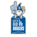 Los Angeles Dodgers Gnome Metal Sign 10"L x 30"H