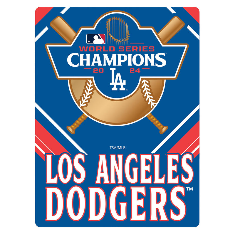 Los Angeles Dodgers World Series Champions 2024 15.5"L x 11.5"H Medium Metal Wall Sign