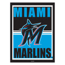 Miami Marlins 15.5"L x 11.5"H Medium Metal Wall Sign