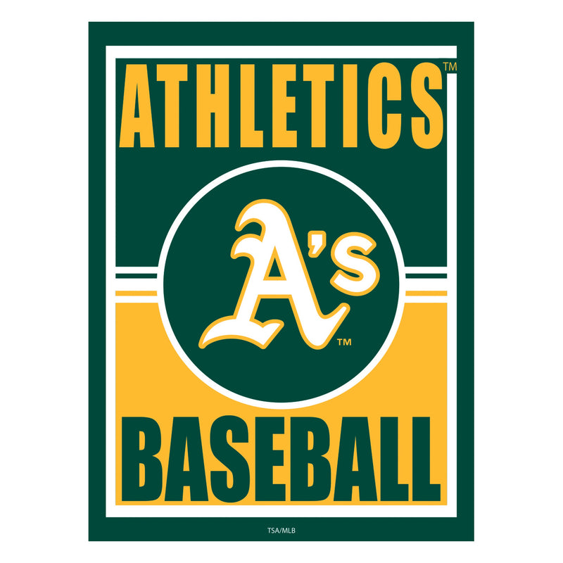 Oakland A's 15.5"L x 11.5"H Medium Metal Wall Sign