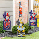 St Louis Cardinals Gnome Metal Sign 10"L x 30"H