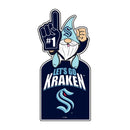 Seattle Kraken Gnome Metal Sign 10"L x 30"H
