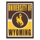 15.5"L x 11.5"H Medium Metal Wall Sign, University of Wyoming