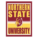 15.5"L x 11.5"H Medium Metal Wall Sign, Northern State University