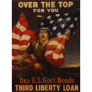 Over the Top for You US Vintage Military 15.5"L x 11.5"H Metal USA Wall Decor