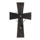 Memorial Indoor Wall Decor, Wood & Metal, Cross, 12" L x 19" H