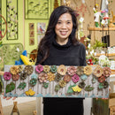 What She Shed Indoor Wall Decor, Metal Floral Art, 30" L x 10" H