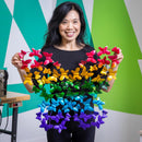 Rainbow Metal Butterfly Wall Decor