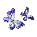 Purple Butterfly Metal Wall Decor, Set of 2