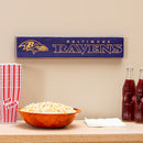 Baltimore Ravens Engraved Wood Sign, 3.5" x 18"