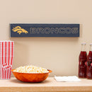 Denver Broncos Engraved Wood Sign, 3.5" x 18"