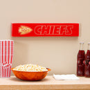 Kansas City Chiefs Engraved Wood Sign, 3.5" x 18"