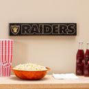 Las Vegas Raiders Engraved Wood Sign, 3.5" x 18"