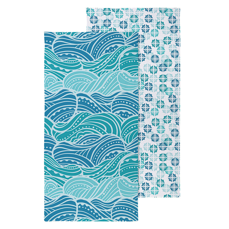 Make Waves Quick Dry Towel and Matching Carrying Case, 60" x 30"