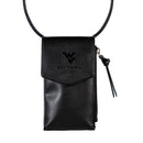 West Virginia University, Cross Body Wallet, Black