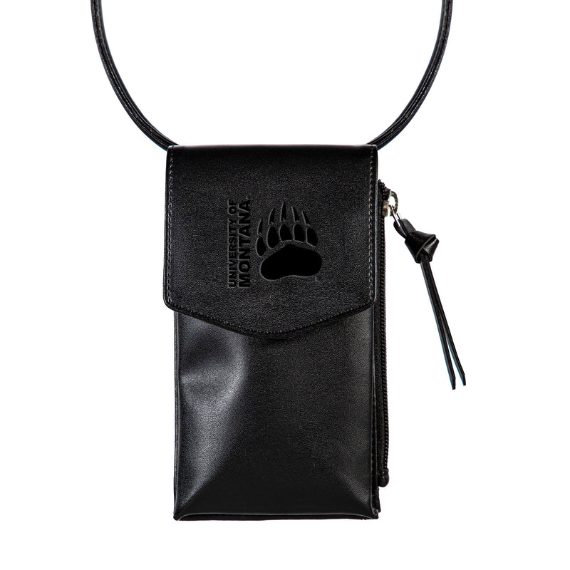 University of Montana, Cross Body Wallet, Black