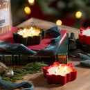 Heartfelt Cheer Candle, Ceramic Snowflake Shaped Soy Blend Wax Candle, CDU