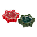 Heartfelt Cheer Candle, Ceramic Snowflake Shaped Soy Blend Wax Candle, CDU