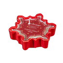 Heartfelt Cheer Candle, Ceramic Snowflake Shaped Soy Blend Wax Candle, CDU