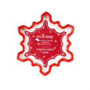 Heartfelt Cheer Candle, Ceramic Snowflake Shaped Soy Blend Wax Candle, CDU
