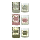 4.5" Marble Glass Candle with Gift Box,7cdl359