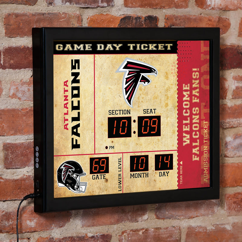 Scoreboard Wall Clock, Atlanta Falcons