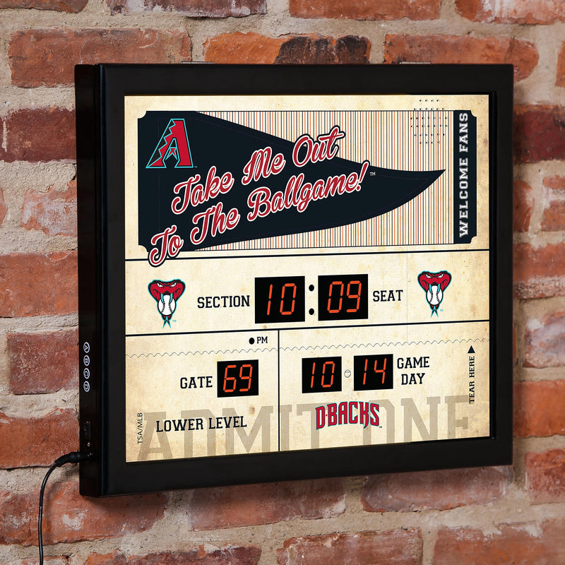 Scoreboard Wall Clock,  Arizona Diamondbacks