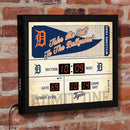 Scoreboard Wall Clock, Detroit Tigers