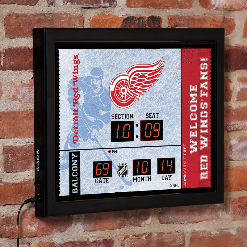 Scoreboard Wall Clock, Detroit Red Wings