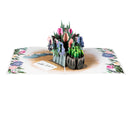 Peonies Paper Pop Up Card