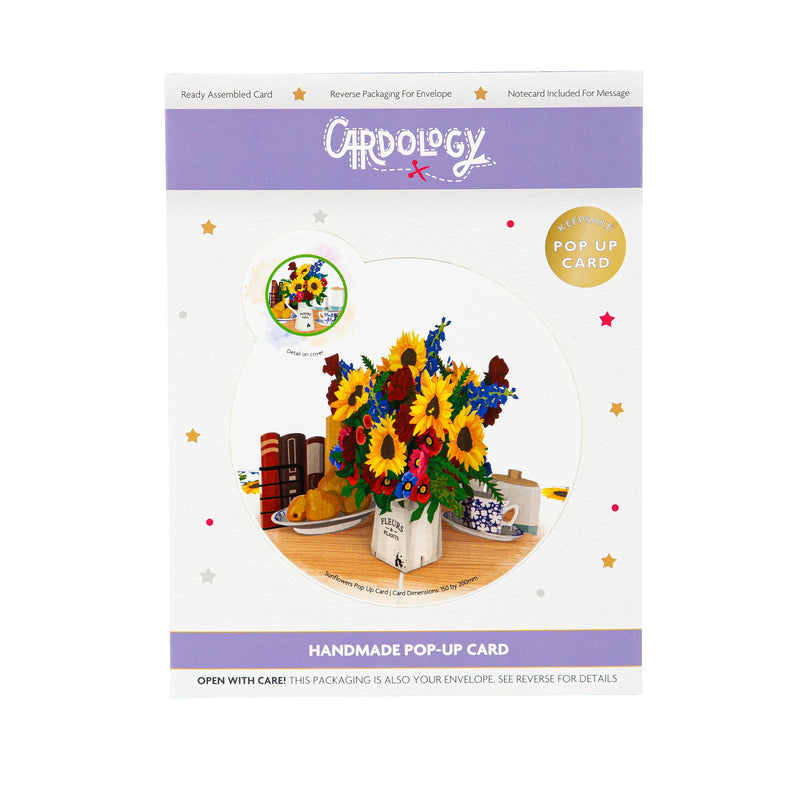 Sunflowers Paper Pop Up Card