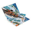 Christmas Train Paper Pop Up Card